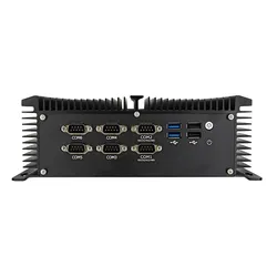Computador Mini PC Embutido Sem Ventoinha DDR3 SATA 6COM Computador Cliente Fino 8USB Mini PC Industrial