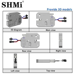 Fechadura Eletromagnética Metálica para Máquina de Venda Automática com Sistema de Feedback de Sinal
