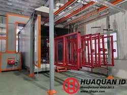 Промышленная автоматическая линия порошковой покраски Оборудование для порошковой покраски Система производства камер для распыления краски