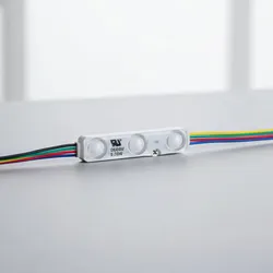 RGBIC LED 모듈 IC+RGB FTP 리모컨 12V DC 야외 조명 조절 가능 맞춤형 라이트 박스 LED DC12V 1LED