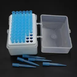 20UL, Tips Pipet Filter, Jernih, Bebas Dnase dan Rnase, Steril, 96PCS/Rack, 10 Rak/Kotak, 5 Kotak Kasus