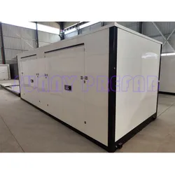 Zwei Seitentüren Partition Stapelbar Faltbar Mobiles Container Tragbarer Lagerraum Schuppen