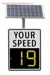 Placa de Exibição de Velocidade em LED com Tecnologia de Radar Portátil