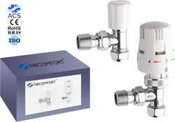 Kunststoffweißer thermostatischer Heizkörperventilkopf für Wasserheizkörper