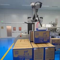 Automatischer Palettierer Industrieroboter mit Palettier- und Verpackungssystem