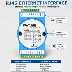 4-20mA e 0-10V Módulo de Aquisição de Dados Modbus TCP Módulo de Aquisição de Dados Robusto