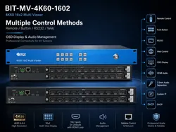 Bitvisus 16-Bild-4K60-LED-Videoprozessor-Multiviewer mit Websteuerung