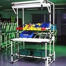 Conjunto de Juntas de Metal de Zinco para Sistema de Prateleira de Fluxo de Tubo Magro
