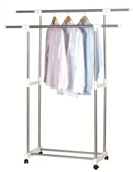 Kleiderbügel-Display-Trockengestell aus Metall, freistehend, für den Einzelhandel, tragbar, faltbar, Kleider-Trockengestell