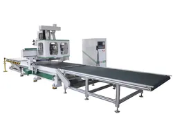 จีน 1300*2500mm เครื่องกัดไม้ CNC 5 แกน 4 แกน 3axis 1325 เครื่องกัดไม้ที่ปรับแต่งได้ CNC พร้อมโต๊ะโหลดและขนถ่ายสำหรับการทำเฟอร์นิเจอร์