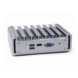 Hystou Quad-Core J4125 Günstig 2USB 4LAN Industrieller Dual-Display-Computer OEM-Anpassung Robuster Mini-PC