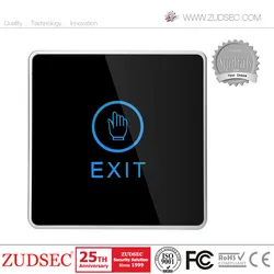 Pulsante di uscita a schermo tattile per sistema di controllo accessi