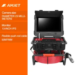 Amjet R13-Max Telecamera Il Pannello di Controllo Presenta un Design della Zona Funzionale Fognatura