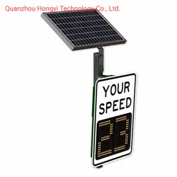 Placa de Exibição de Velocidade em LED com Tecnologia de Radar Portátil