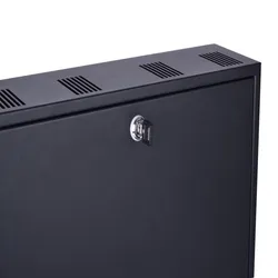 Edelstahl abschließbarer Rackmount DVR Box Netzwerk Schrank Schublade