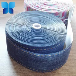 3 Zoll individuell bedrucktes Polyester-Grosgrain-Band für Werbe-Dekoration