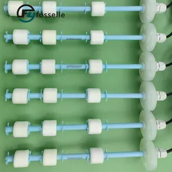 Sensore di livello liquido in acqua tipo galleggiante in plastica PP, interruttore a galleggiante personalizzato, indicatore di livello, trasmettitore di livello