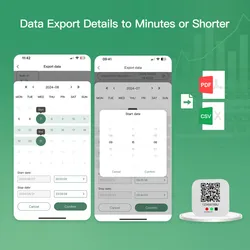 Registratore di dati Bluetooth per temperatura e umidità per monitoraggio di precisione