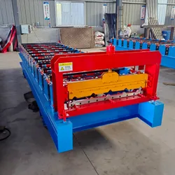 Automatische Metalldach-Rollformmaschine mit PLC-Steuerungssystem