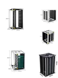 Verstellbare ESD-Displayregale für Hochtemperaturlösungen zur Lagerung