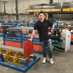 Hochgeschwindigkeits-Automat-Zaunherstellungsmaschine Kettenglied-Zaunherstellungsmaschine