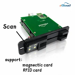 Eingebautes Bluetooth Magnetisches RFID-Kartenlesermodul mit 2D Barcode-Scanner