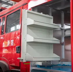 Feuerwehrfahrzeug drehbarer Lagerregal
