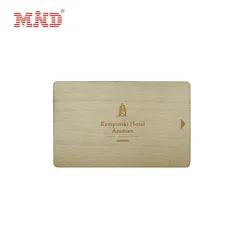 100% Tag de Chave de Madeira NFC Personalizada e Reciclável para Diferentes Sistemas de Chave de Hotel