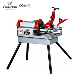 Wp-80A Máquina de Rosquear Tubos com Cabeça de Matriz de Abertura Rápida, Suporte para Processamento de Roscas Métricas
