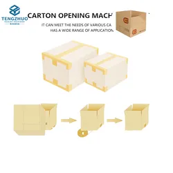 Máquina de Montagem de Caixa de Papelão com Abertura Superior