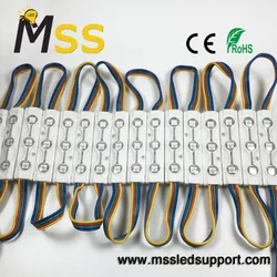 RGB 3 em 1 LEDs Coloridos 12V 3 Módulo 1.5W Outdoor 2835 Módulo de Sinalização Caixa de Luz RGB Módulos LED Injetados para Letras Canalizadas