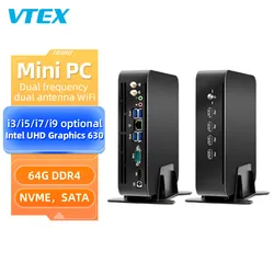 Vtex OEM Mini PC Quad Core Mini Computador Poderoso Mini PC