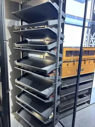 Mehrschichtiger drehbarer Metall-Schuhregal flexibler Stauraum starker rostfreier Kleiderschrank-Hardware Schuhregal