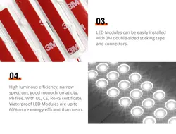 Venda Quente Módulo LED 1.2W 6500K Módulo LED 12V Módulo LED DC para Letreiros de Vitrine