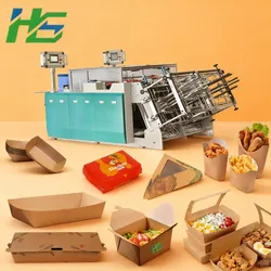 Macchina per la produzione di scatole di pizza a triangolo di precisione, macchina per la formazione di scatole per hamburger