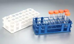60-Well Supporto per provette da laboratorio, rack espositivo multiuso, rack per provette pieghevole in PP