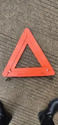 Triangolo di avviso di sicurezza stradale LED rosso riflettente