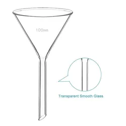 Funnel in vetro personalizzabile per il trattamento ad alta temperatura per uso laboratoriale