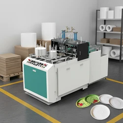Biologisch abbaubare Verpackung Einweg-Pappteller-Herstellungsmaschine