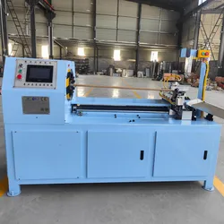 Máquina de corte de núcleos de papel semiautomática de precisão para núcleos de 1–6 polegadas