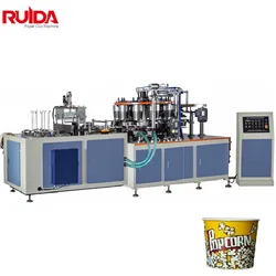 Macchina per la produzione di bicchieri di carta per popcorn, macchina per la produzione di secchi di carta, macchina per la produzione di ciotole di carta
