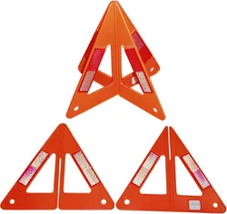 Pannello di segnalazione triangolare riflettente pratico ad alta stabilità pieghevole per piramide quadrangolare con avviso di sicurezza