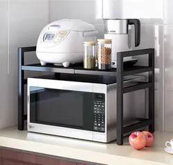 Nordic Simple Kitchen Mikrowellengerät Einschichtige Ofenständer Anzeige Rack
