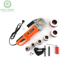 Máquina de Rosquear Tubos de Polegadas Compacta 1/2 2 para Manuseio e Portabilidade Fáceis