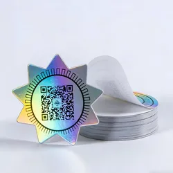 Etiqueta de Segurança com Holograma Antifalsificação Etiqueta Personalizada