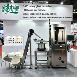 Vollautomatische Flaschenverschluss 360° Dimension Farbfehler Multi-Spektrum-Vision-Inspektionsmaschine für Spritzguss-Kompressionsverschlusslinien mit 0.01mm