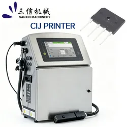 Sx-200A Impresora de chorro de tinta continua para codificación de fecha y lote de caracteres pequeños