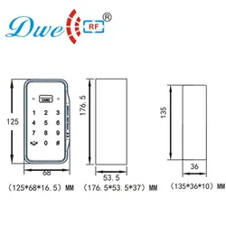 2.4GHz Drahtloses Zugangskontrollkartenleser-Controller-Kit