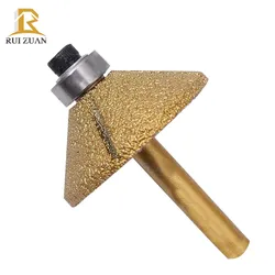 Fresa de Perfil com Diamante Brazeado a Vácuo para Moagem de Pedra e Gravação, Rodas de Perfil de Diamante