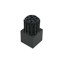 Maßgeschneiderte LED-Lichtgehäuse schwarze Anodisierung CNC-Bearbeitungsdienstleistungen